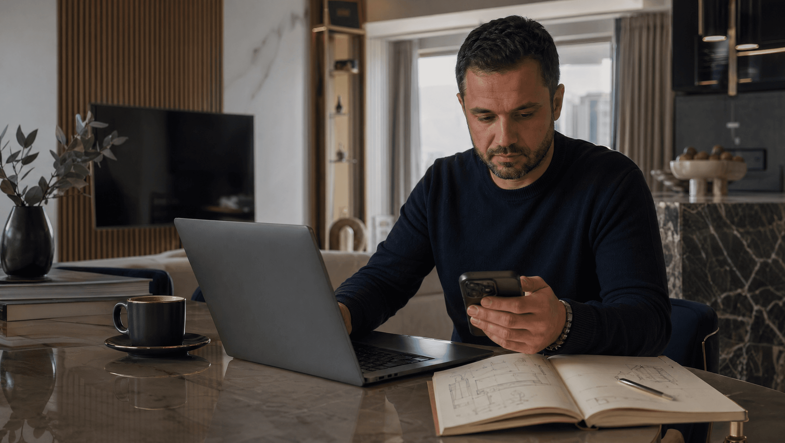 Biznes lokal që menaxhon kërkesat dhe projektet online