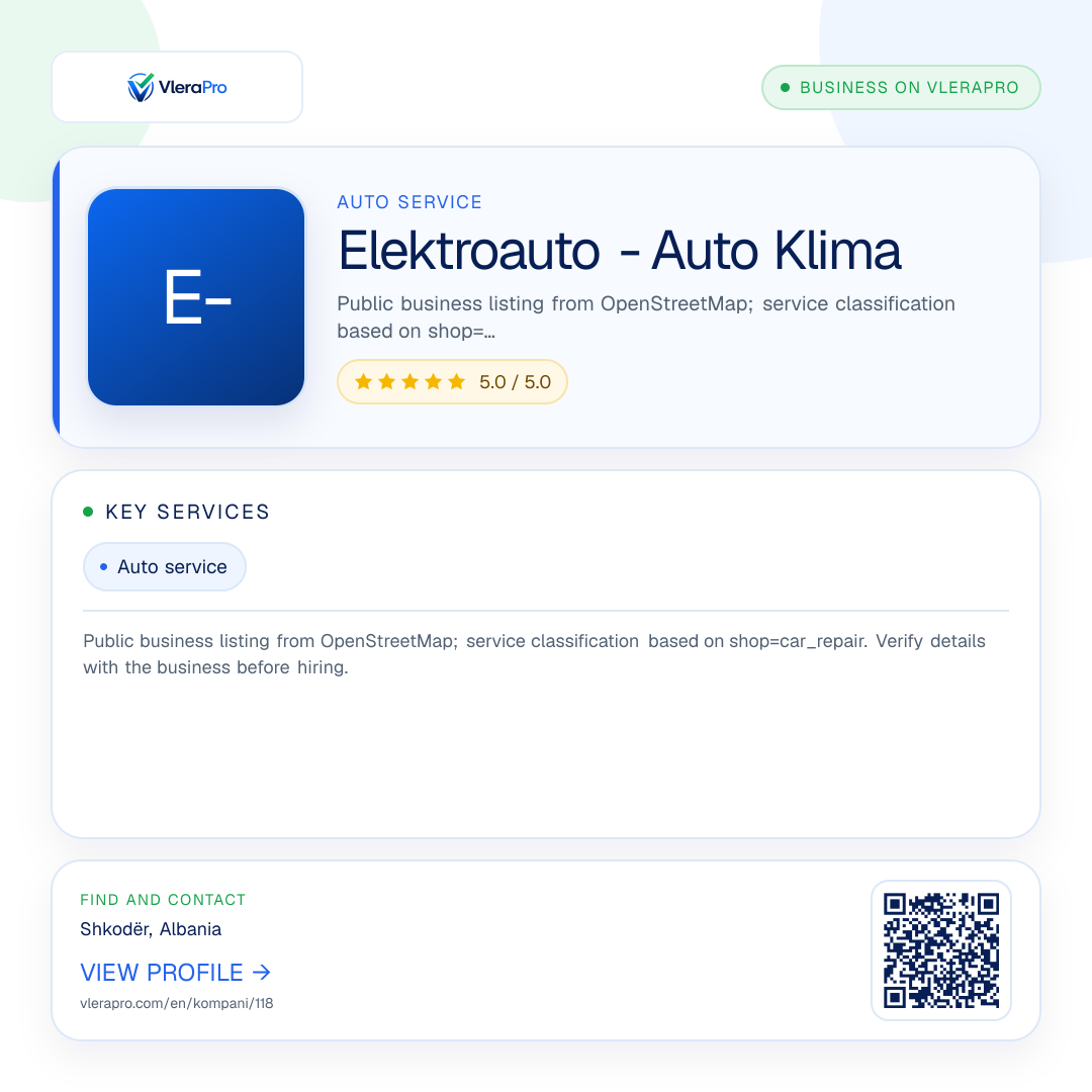 Promotional profile graphic: Elektroauto - Auto Klima
