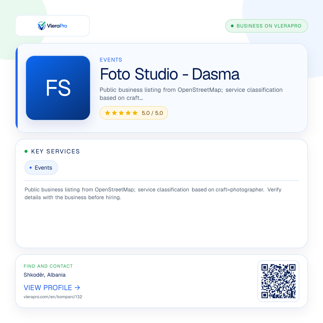 Promotional profile graphic: Foto Studio - Dasma