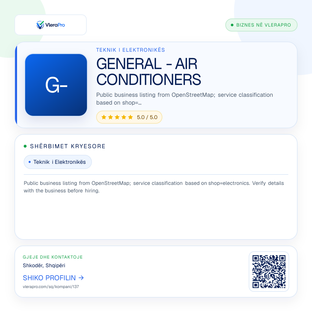 Grafika promocionale e profilit: GENERAL - AIR CONDITIONERS