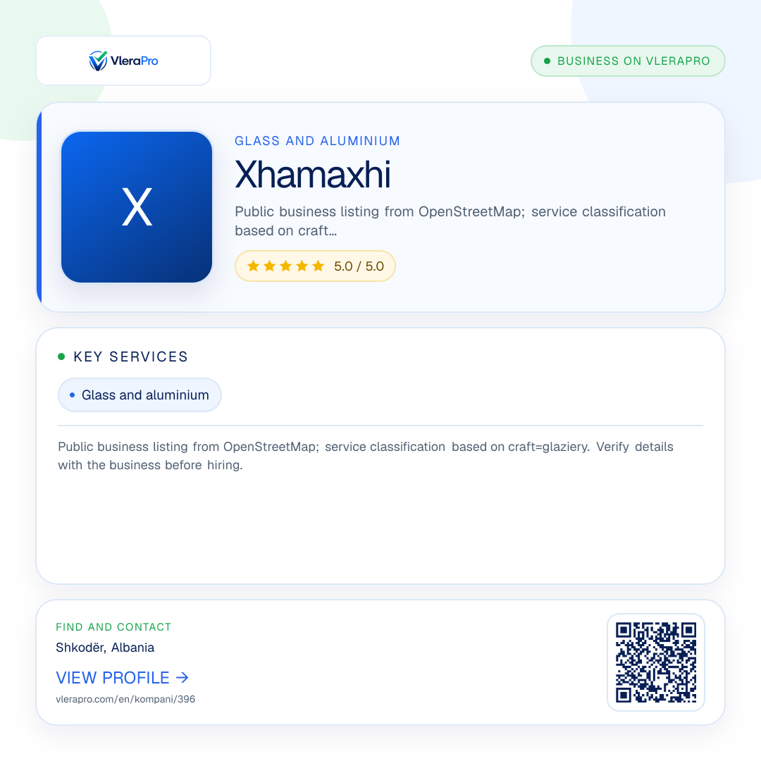 Promotional profile graphic: Xhamaxhi