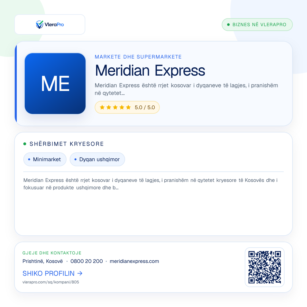 Grafika promocionale e profilit: Meridian Express
