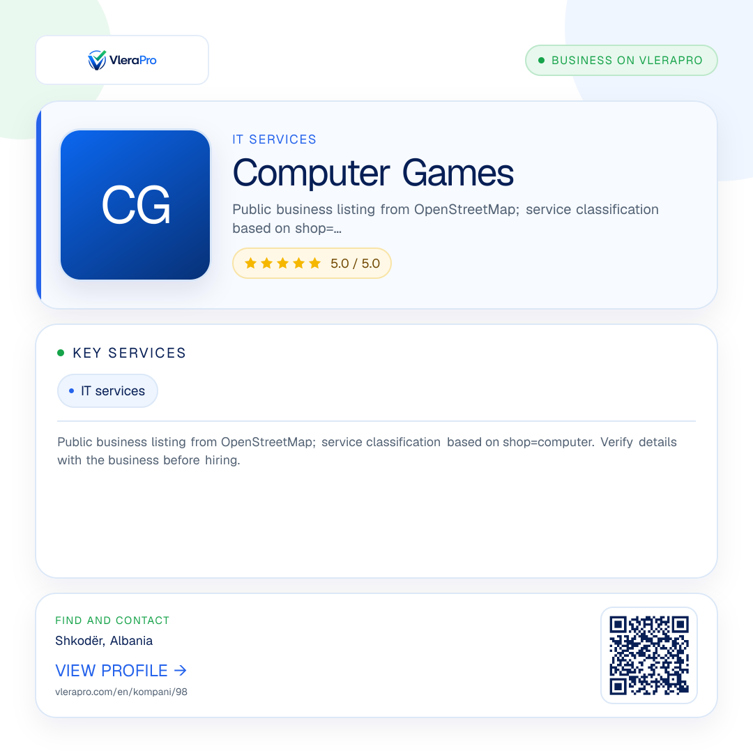 Promotional profile graphic: Computer Games